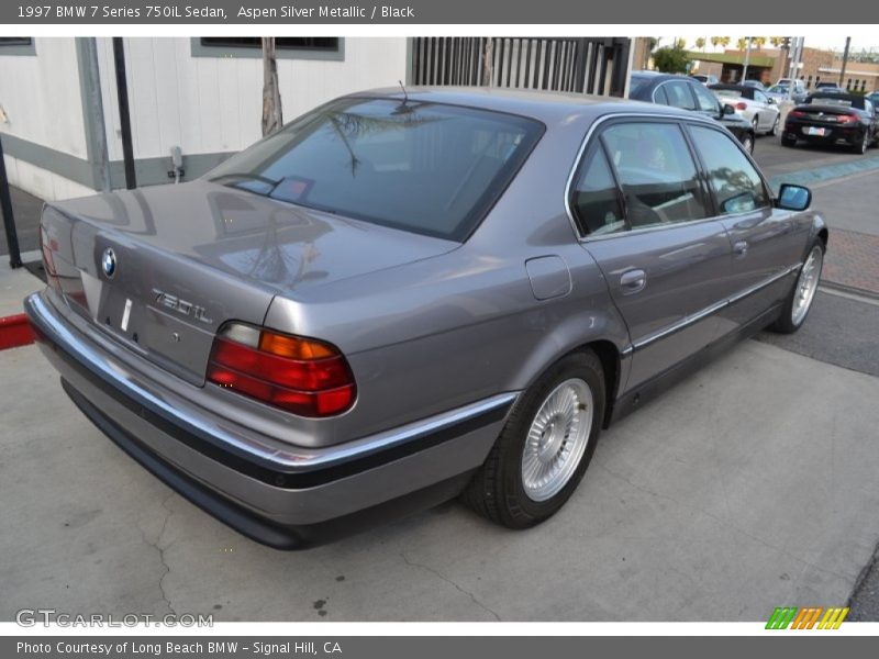 Aspen Silver Metallic / Black 1997 BMW 7 Series 750iL Sedan