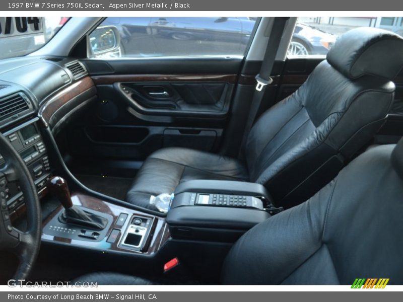 Aspen Silver Metallic / Black 1997 BMW 7 Series 750iL Sedan