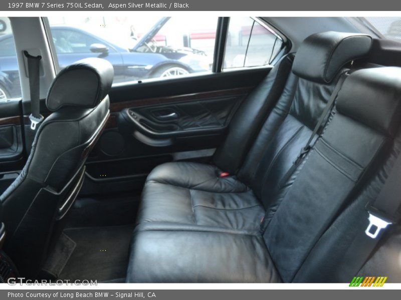 Aspen Silver Metallic / Black 1997 BMW 7 Series 750iL Sedan