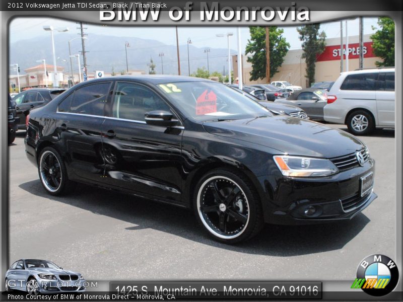 Black / Titan Black 2012 Volkswagen Jetta TDI Sedan