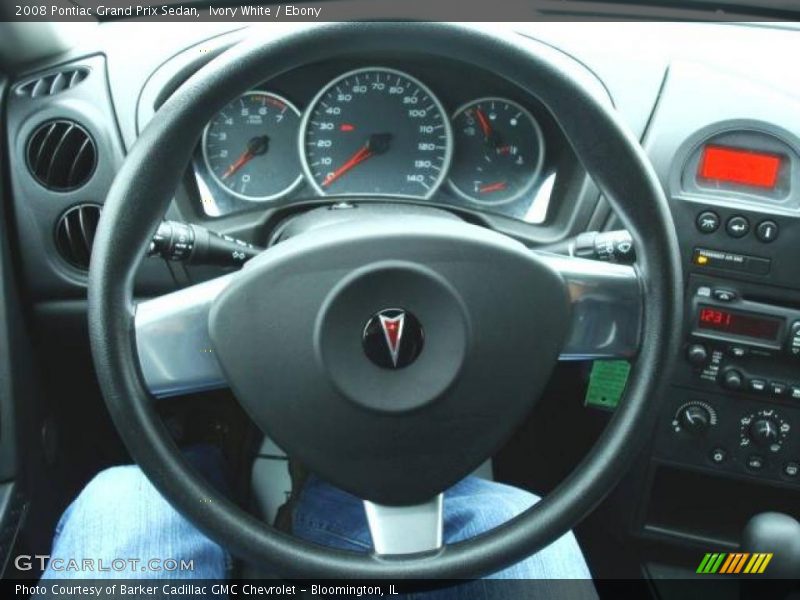 Ivory White / Ebony 2008 Pontiac Grand Prix Sedan