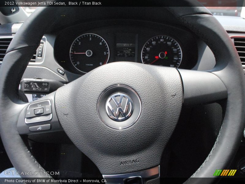 Black / Titan Black 2012 Volkswagen Jetta TDI Sedan