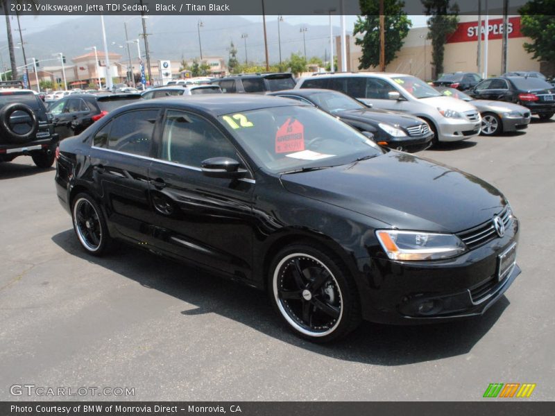 Black / Titan Black 2012 Volkswagen Jetta TDI Sedan