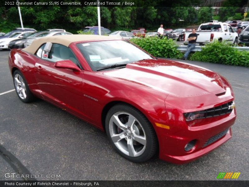 Front 3/4 View of 2012 Camaro SS/RS Convertible