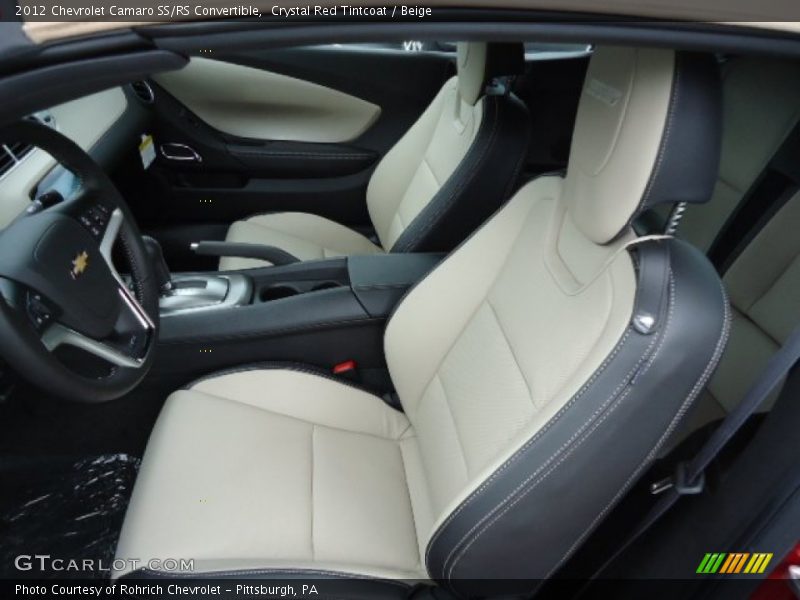 2012 Camaro SS/RS Convertible Beige Interior
