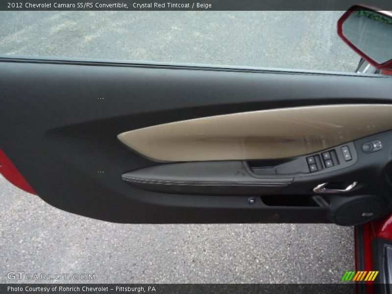 Crystal Red Tintcoat / Beige 2012 Chevrolet Camaro SS/RS Convertible