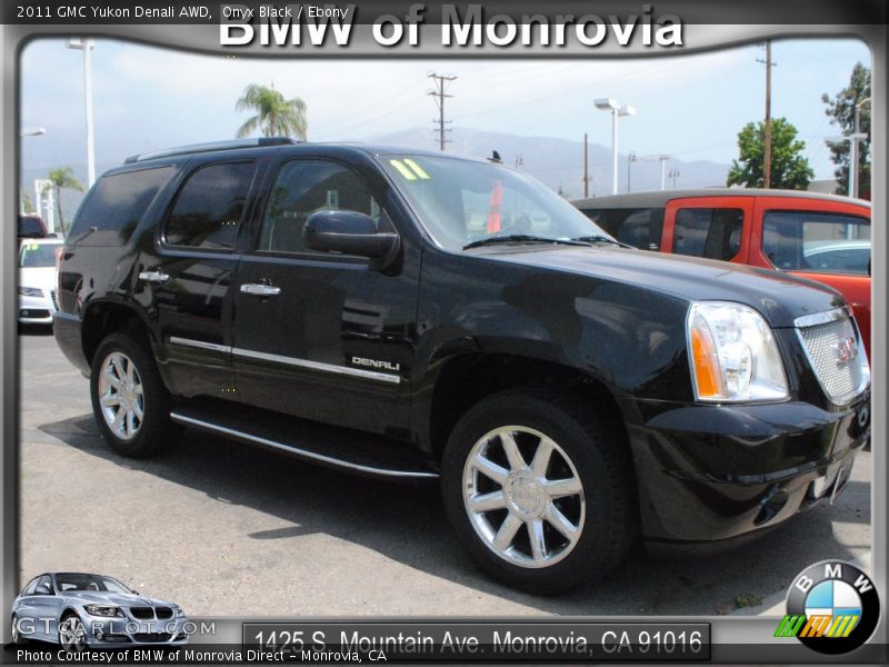 Onyx Black / Ebony 2011 GMC Yukon Denali AWD