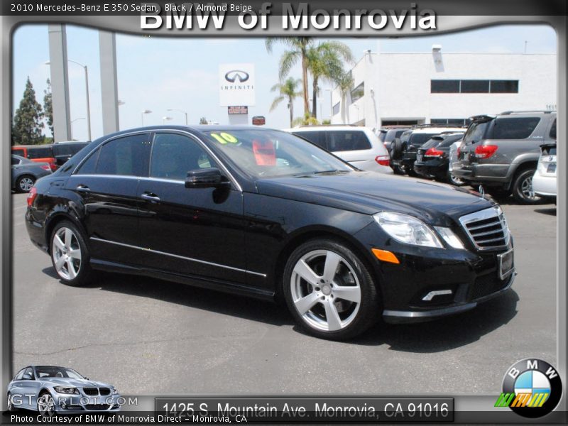 Black / Almond Beige 2010 Mercedes-Benz E 350 Sedan