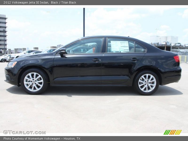 Black / Titan Black 2012 Volkswagen Jetta SE Sedan