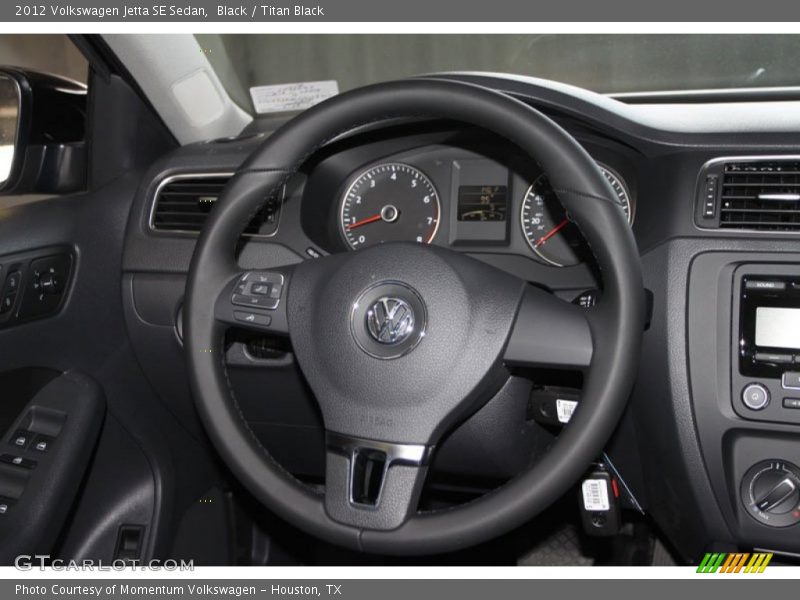 Black / Titan Black 2012 Volkswagen Jetta SE Sedan
