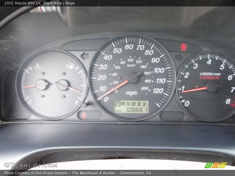 Black Mica / Beige 2002 Mazda MPV LX