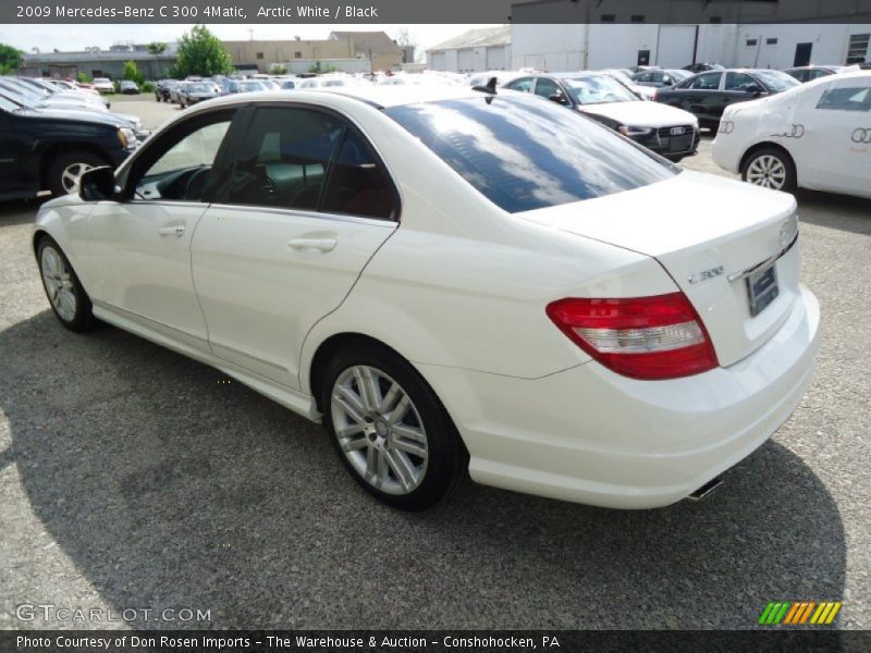 Arctic White / Black 2009 Mercedes-Benz C 300 4Matic