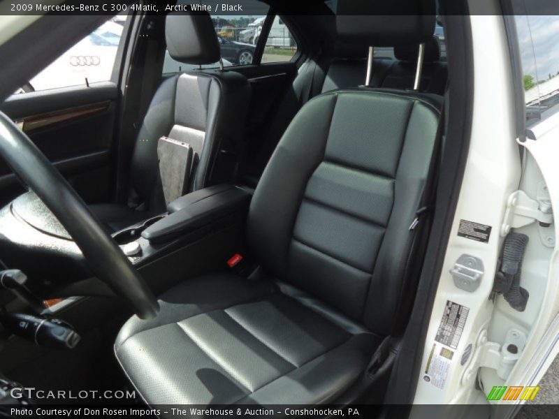 Arctic White / Black 2009 Mercedes-Benz C 300 4Matic