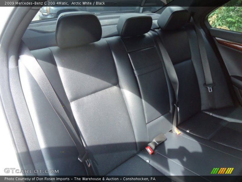 Arctic White / Black 2009 Mercedes-Benz C 300 4Matic