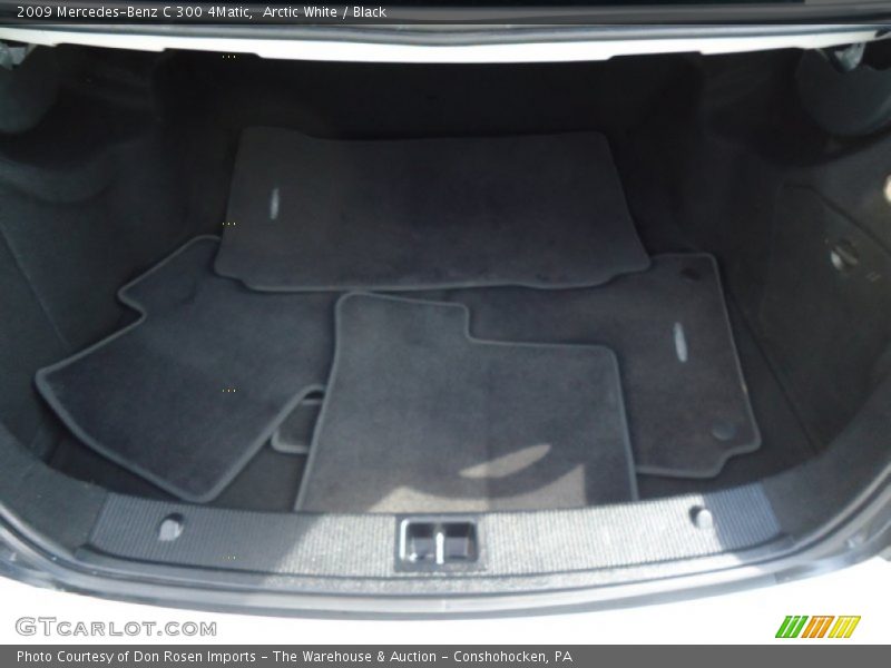 Arctic White / Black 2009 Mercedes-Benz C 300 4Matic