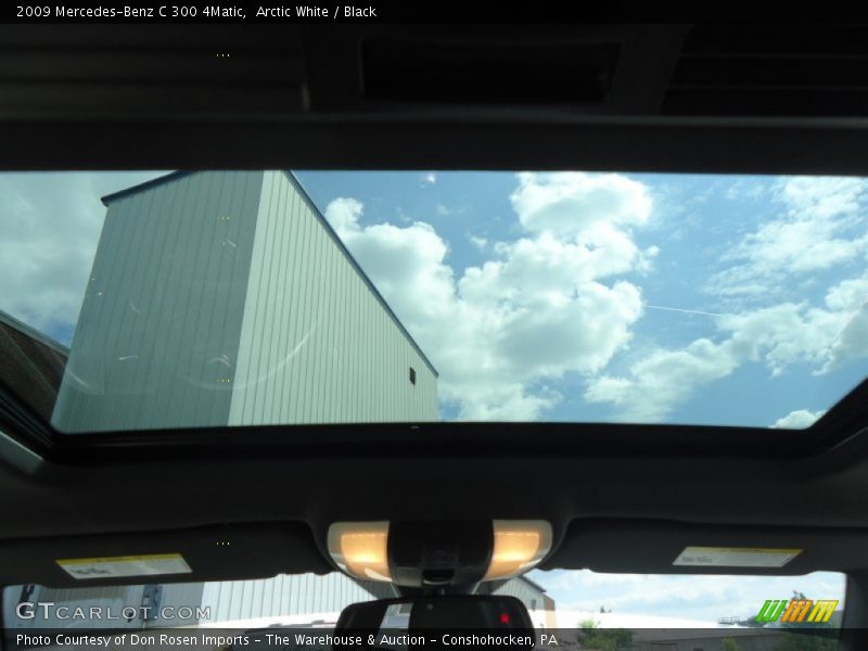 Arctic White / Black 2009 Mercedes-Benz C 300 4Matic