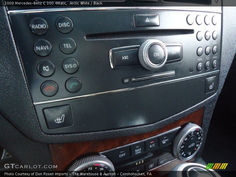 Arctic White / Black 2009 Mercedes-Benz C 300 4Matic