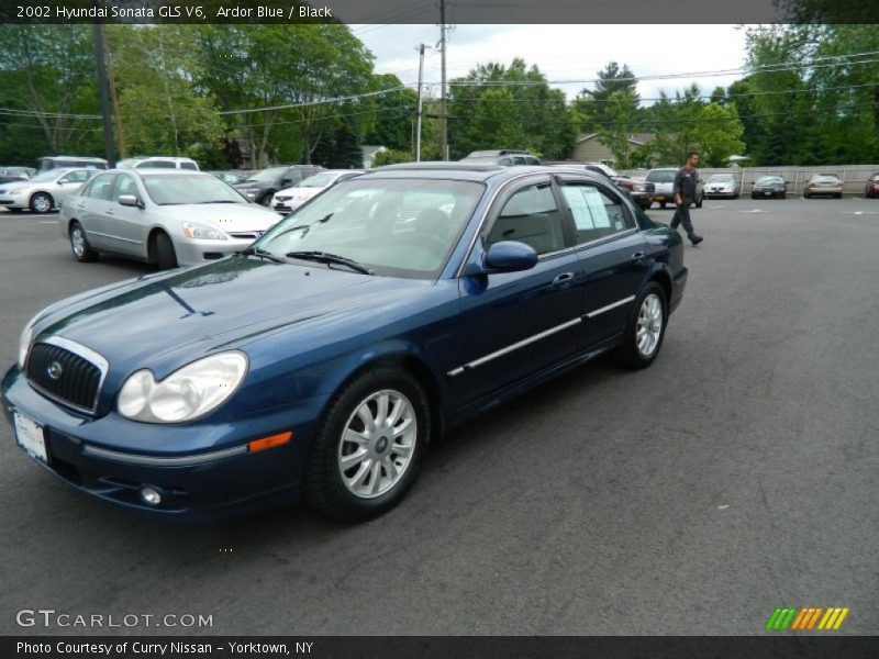 Ardor Blue / Black 2002 Hyundai Sonata GLS V6