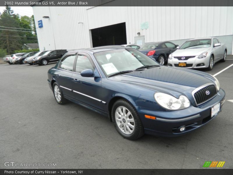 Ardor Blue / Black 2002 Hyundai Sonata GLS V6