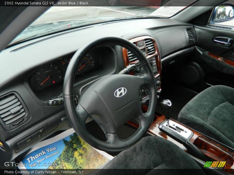 Ardor Blue / Black 2002 Hyundai Sonata GLS V6