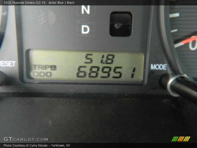 Ardor Blue / Black 2002 Hyundai Sonata GLS V6