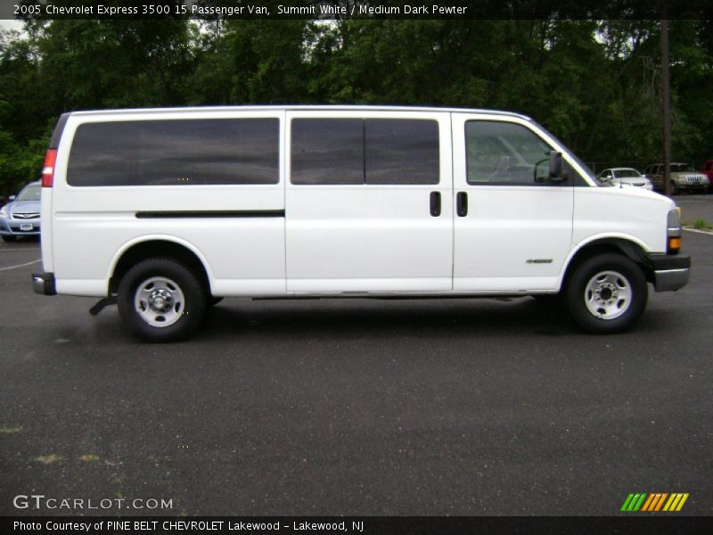 Summit White / Medium Dark Pewter 2005 Chevrolet Express 3500 15 Passenger Van