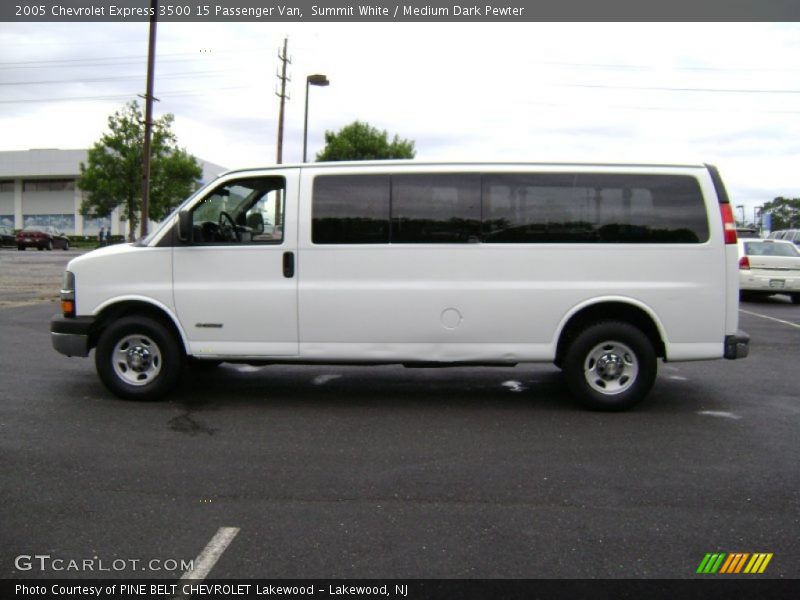 Summit White / Medium Dark Pewter 2005 Chevrolet Express 3500 15 Passenger Van