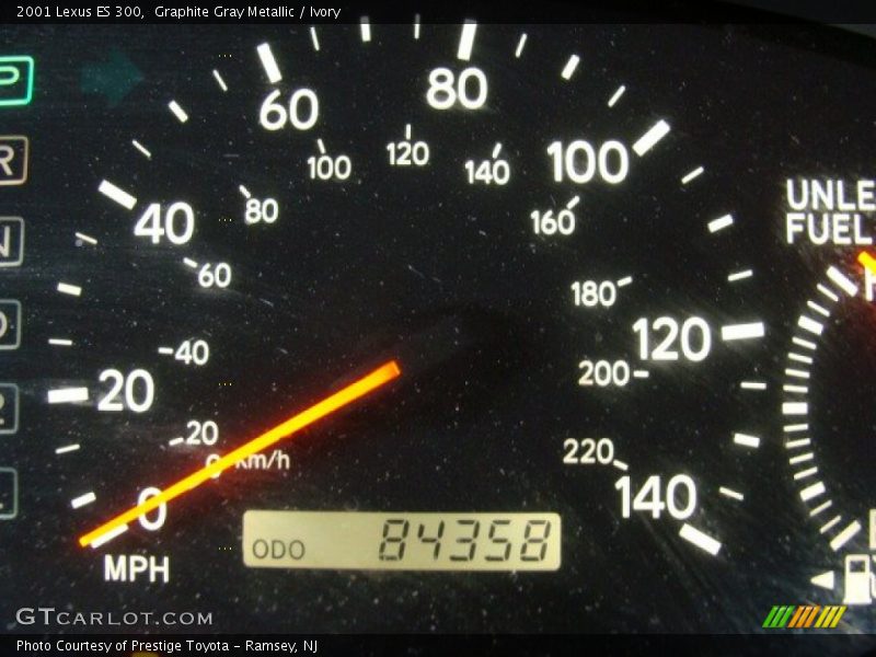 Graphite Gray Metallic / Ivory 2001 Lexus ES 300