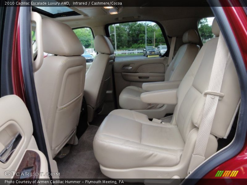 Rear Seat of 2010 Escalade Luxury AWD