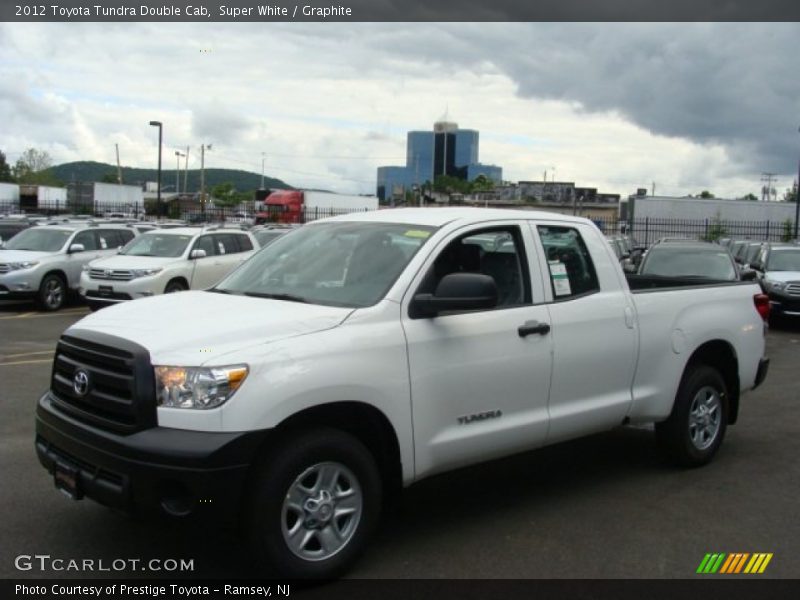 Super White / Graphite 2012 Toyota Tundra Double Cab