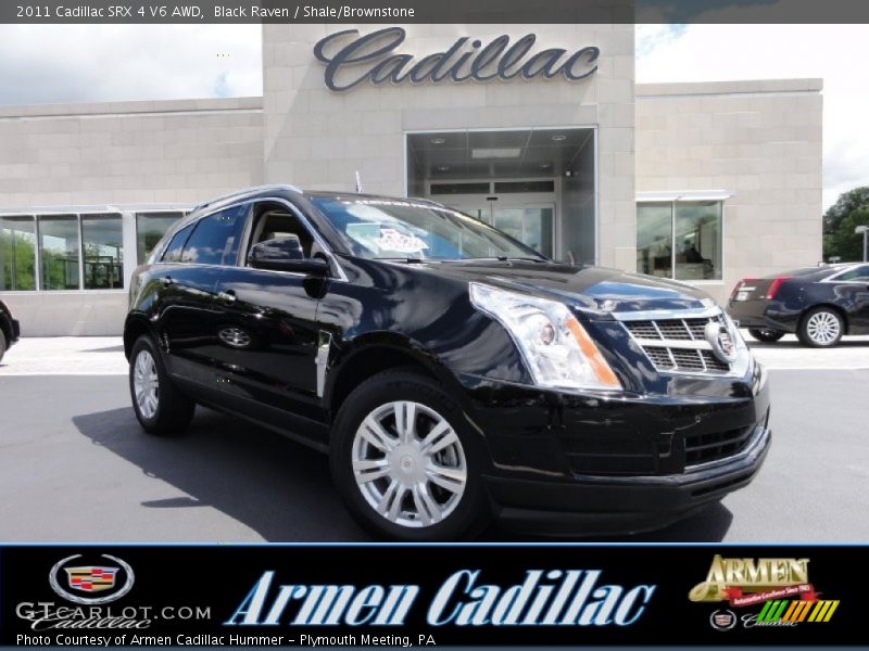 Black Raven / Shale/Brownstone 2011 Cadillac SRX 4 V6 AWD