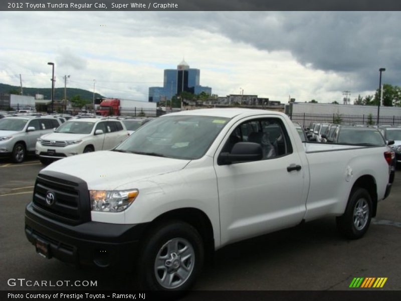 Super White / Graphite 2012 Toyota Tundra Regular Cab