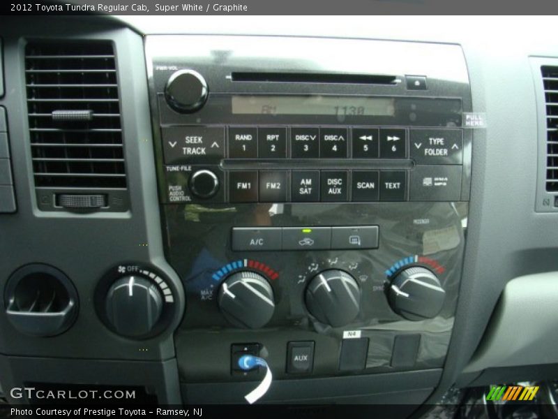 Super White / Graphite 2012 Toyota Tundra Regular Cab