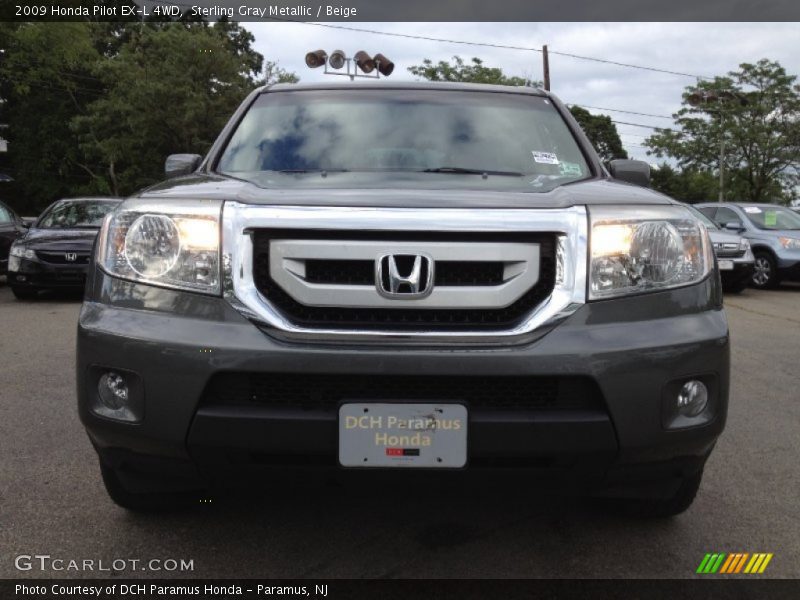 Sterling Gray Metallic / Beige 2009 Honda Pilot EX-L 4WD