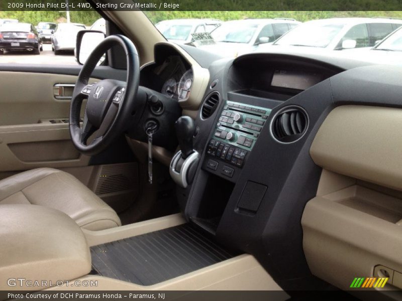 Sterling Gray Metallic / Beige 2009 Honda Pilot EX-L 4WD