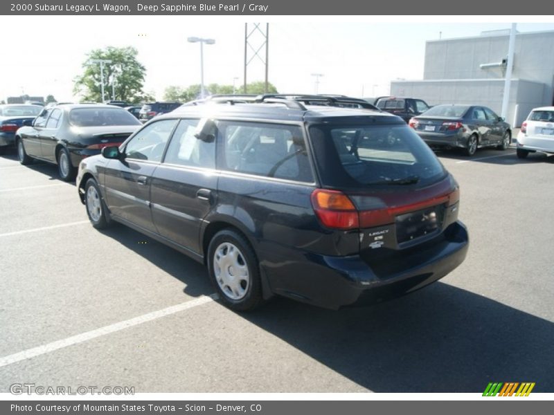 Deep Sapphire Blue Pearl / Gray 2000 Subaru Legacy L Wagon