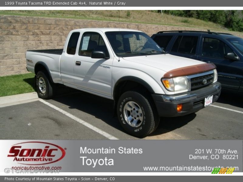 Natural White / Gray 1999 Toyota Tacoma TRD Extended Cab 4x4