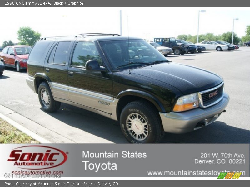Black / Graphite 1998 GMC Jimmy SL 4x4