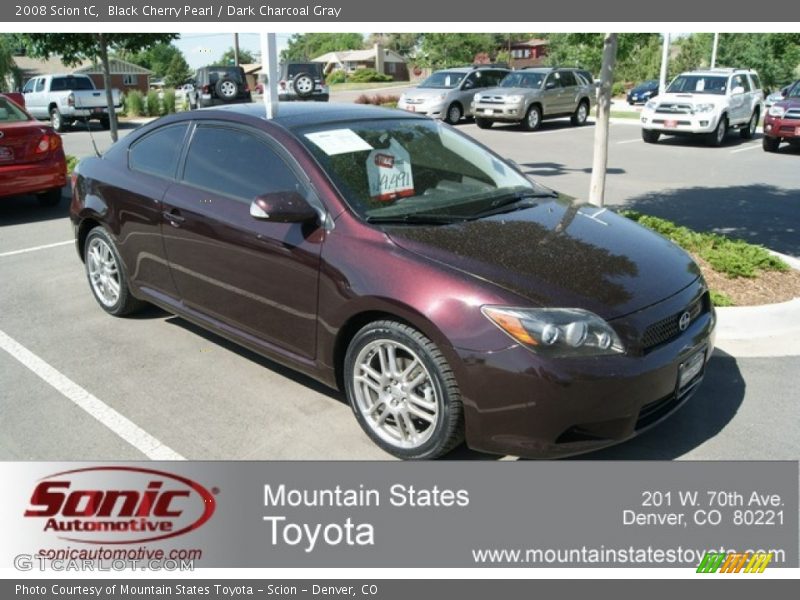 Black Cherry Pearl / Dark Charcoal Gray 2008 Scion tC