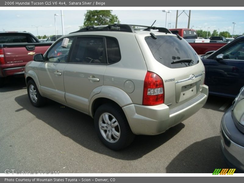 Sahara Silver / Beige 2006 Hyundai Tucson GLS V6 4x4