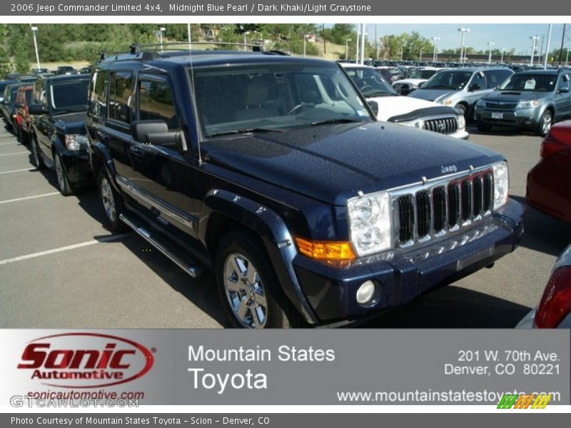 Midnight Blue Pearl / Dark Khaki/Light Graystone 2006 Jeep Commander Limited 4x4