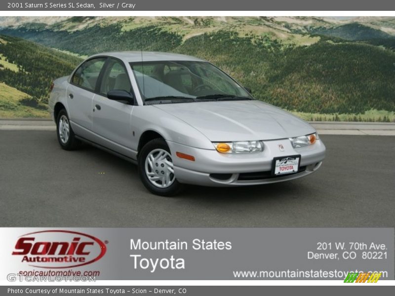 Silver / Gray 2001 Saturn S Series SL Sedan