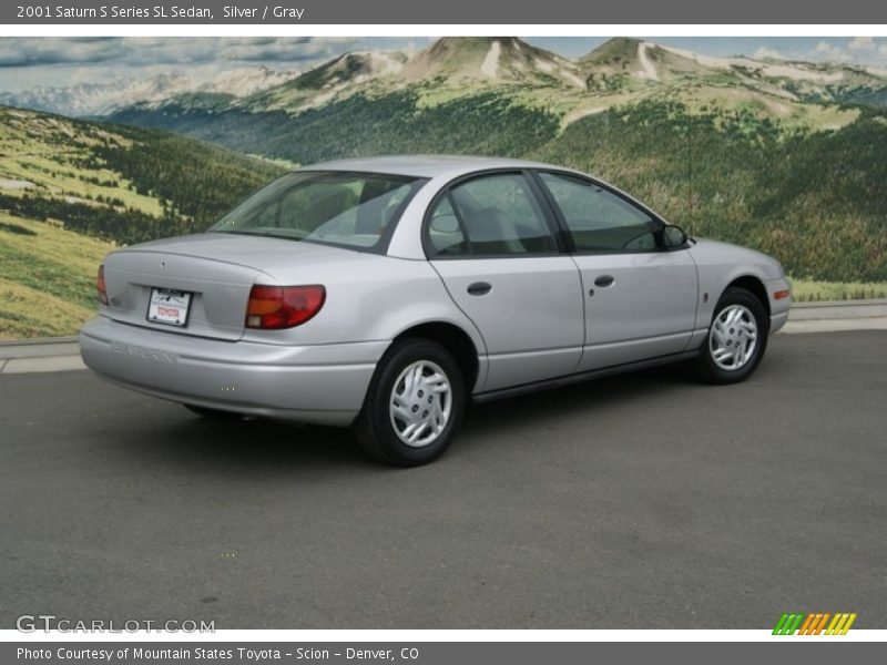 Silver / Gray 2001 Saturn S Series SL Sedan