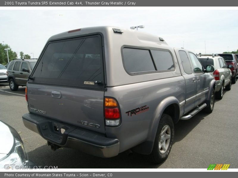 Thunder Gray Metallic / Gray 2001 Toyota Tundra SR5 Extended Cab 4x4