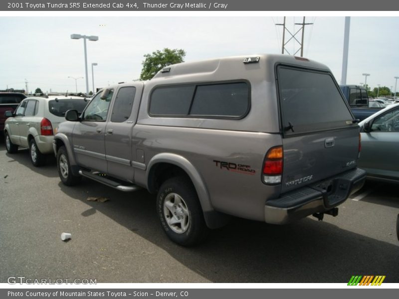 Thunder Gray Metallic / Gray 2001 Toyota Tundra SR5 Extended Cab 4x4