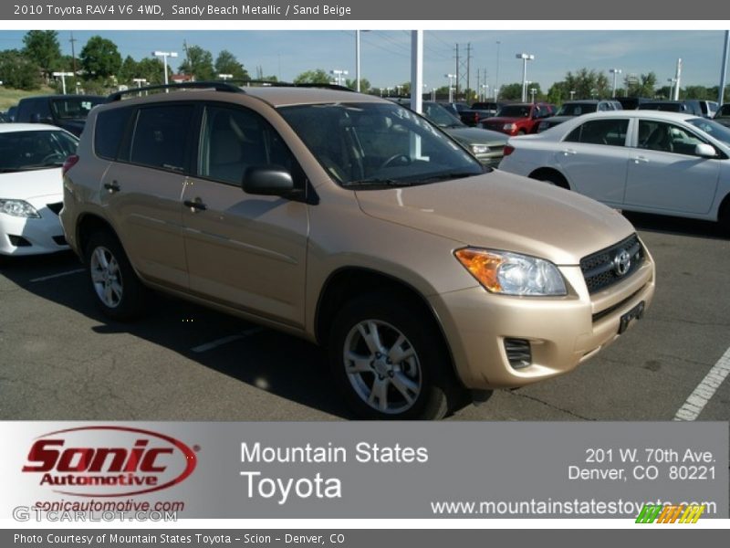 Sandy Beach Metallic / Sand Beige 2010 Toyota RAV4 V6 4WD