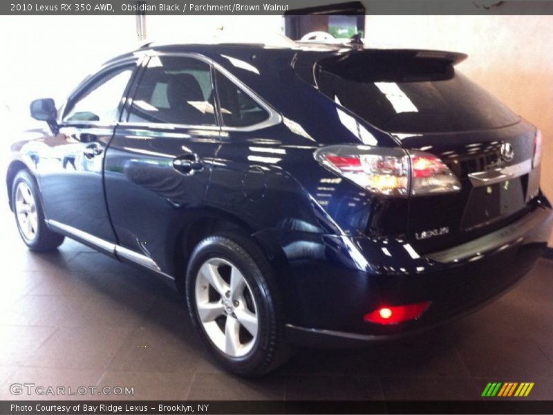 Obsidian Black / Parchment/Brown Walnut 2010 Lexus RX 350 AWD