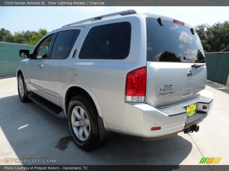 Silver Lightning Metallic / Charcoal 2009 Nissan Armada SE