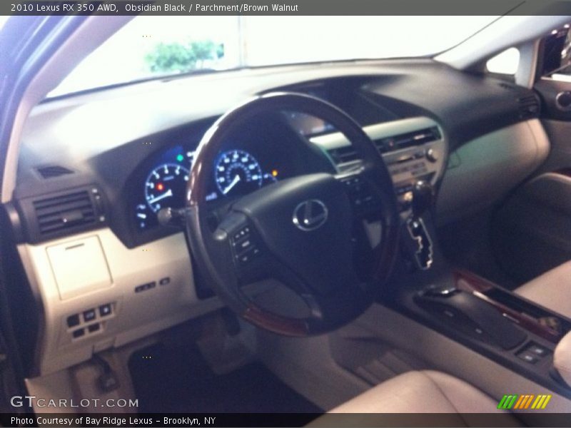 Obsidian Black / Parchment/Brown Walnut 2010 Lexus RX 350 AWD