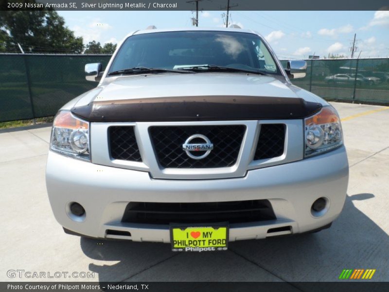 Silver Lightning Metallic / Charcoal 2009 Nissan Armada SE